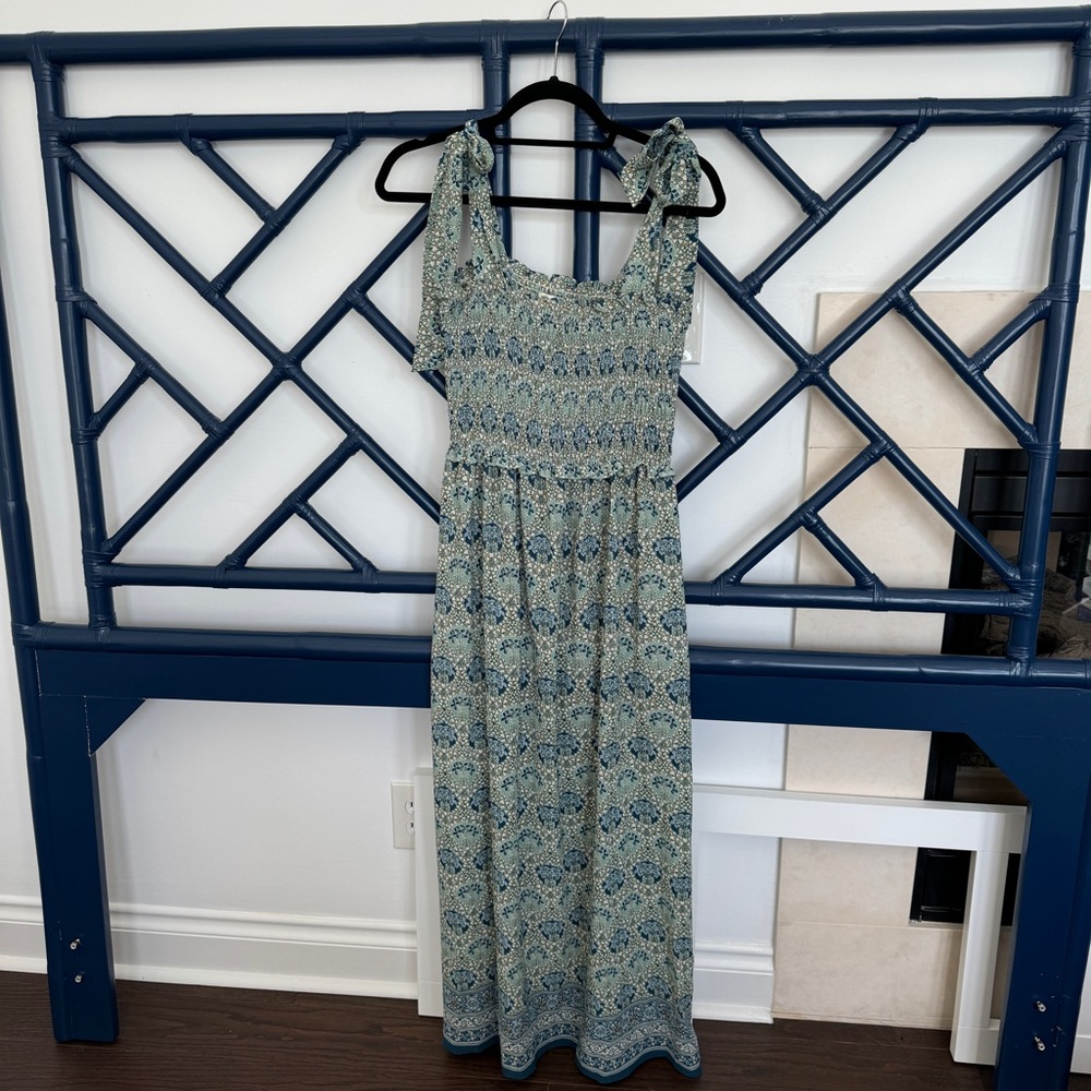 Max Studio Smocked Tie Dress